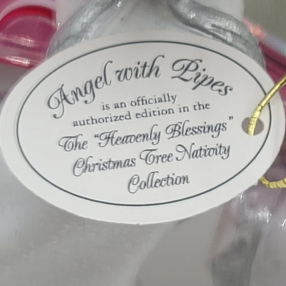 Set of 3 Hawthorne Village Heavenly Blessings Angel Christmas Nativity Ornaments